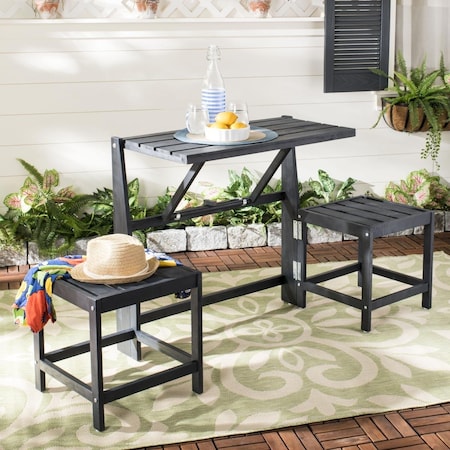 Safavieh Belamy Transformer Bench, Dark Slate Gray PAT6752B